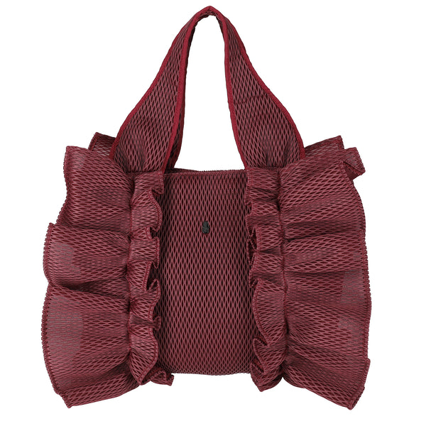 bonbonbutterfly beach tote L honeycomb solid